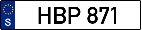 Trailer License Plate